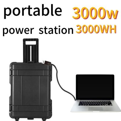 Estación eléctrica portátil de emergencia al aire libre de 2000 W/3000 W con función de protección múltiple