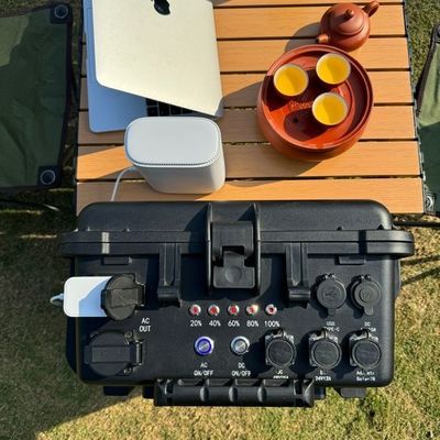 Estación de energía solar de campamento portátil de 3000W con inversor de onda senoide pura y batería LiFePO4 de respaldo