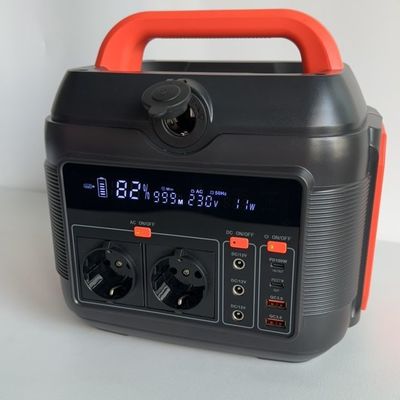 Estación de energía portátil multifuncional de 600W/576ah de 6 kg para acampar al aire libre y emergencias