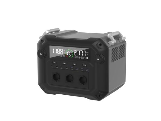 2500W AC Salida 3600W Generador solar Estación de energía portátil para acampar al aire libre / RV