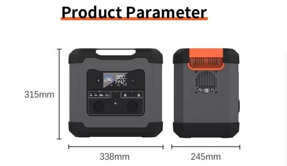Generador solar portátil de 1500W/1344wh Estación de energía portátil para la preparación ante desastres