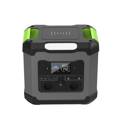 Estación de energía portátil de salida de corriente alterna de 1500 W y salida de tipo C2 de 12 V/2,25 A para emergencias