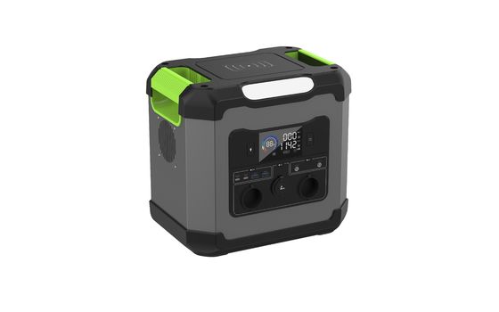 Estación de energía portátil de salida de corriente alterna de 1500 W y salida de tipo C2 de 12 V/2,25 A para emergencias