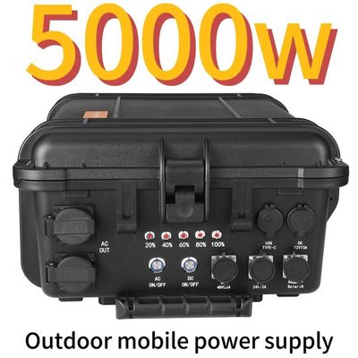 Protección contra bajas temperaturas Generador solar LiFePO4 de corriente al aire libre de 5000W
