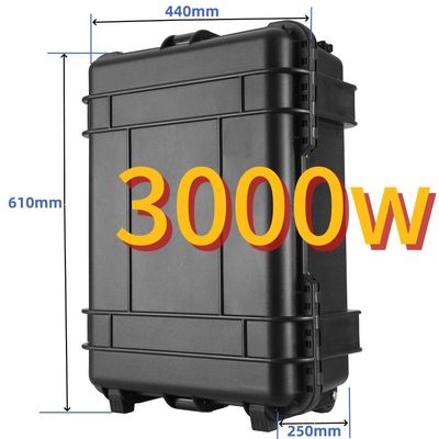 Generador solar de energía móvil al aire libre de 3000W con central eléctrica portátil de emergencia