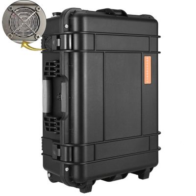Caja de tiro negro Generador solar portátil de 4000W Estación de energía para la fotografía de drones al aire libre