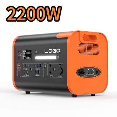 2200W de salida Estación de energía móvil portátil para emergencias y almacenamiento de energía