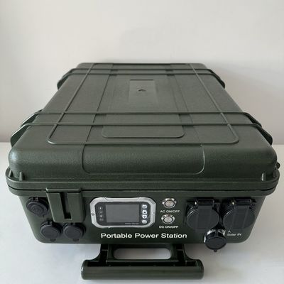 Materiales ABS Marco medio 6000W 6048Wh Estaciones de energía portátiles con panel solar USB y carga en el automóvil