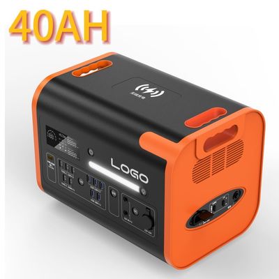 Estación eléctrica de almacenamiento de energía de emergencia con 2400W portátil y tipo C 3*18W/2*100W