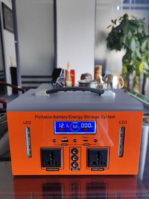 Generador solar de emergencia de emergencia Estación de energía de 500W con adaptador de voltaje de entrada de CC
