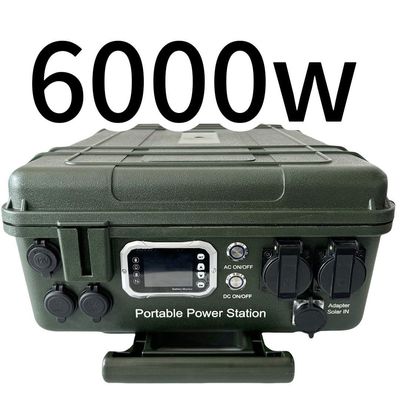 6048wh Generador de energía solar móvil de gran capacidad Estación eléctrica de 6000W para una gran demanda