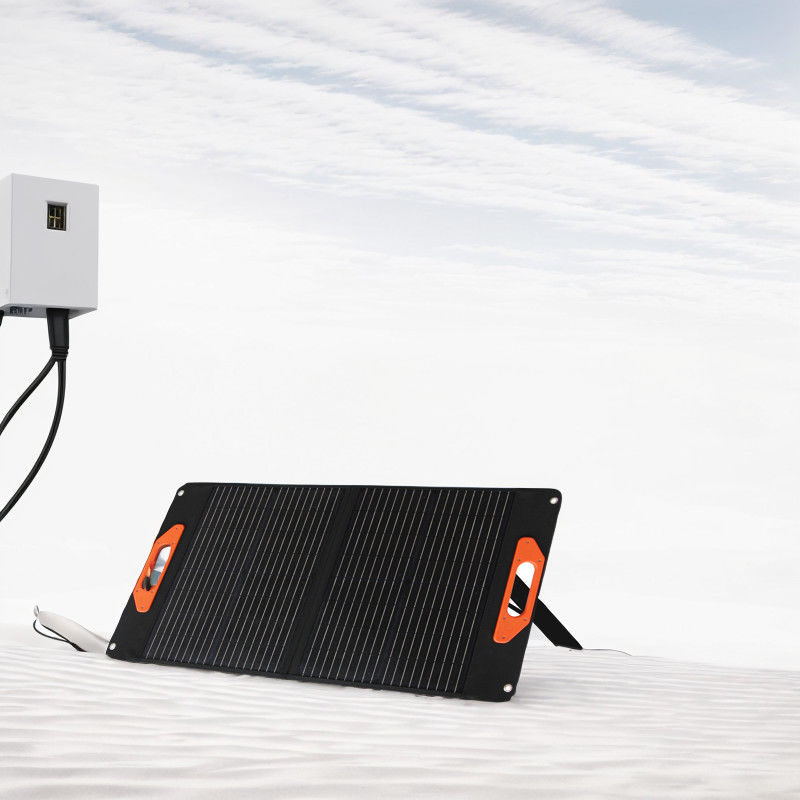 Sistema de paneles solares portátiles de silicio monocristalino de 50W 60W 100W 200W para suministro de energía
