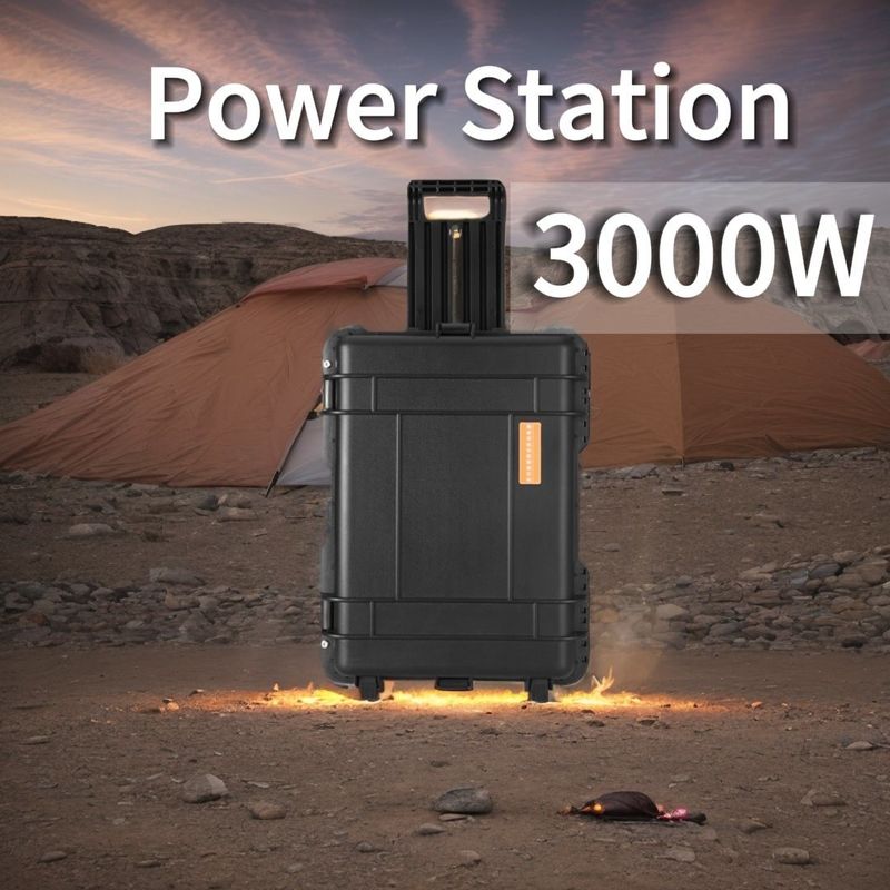 Banco de energía solar portátil de 3000W para acampar al aire libre Viajar Yates Ruta-Aventura