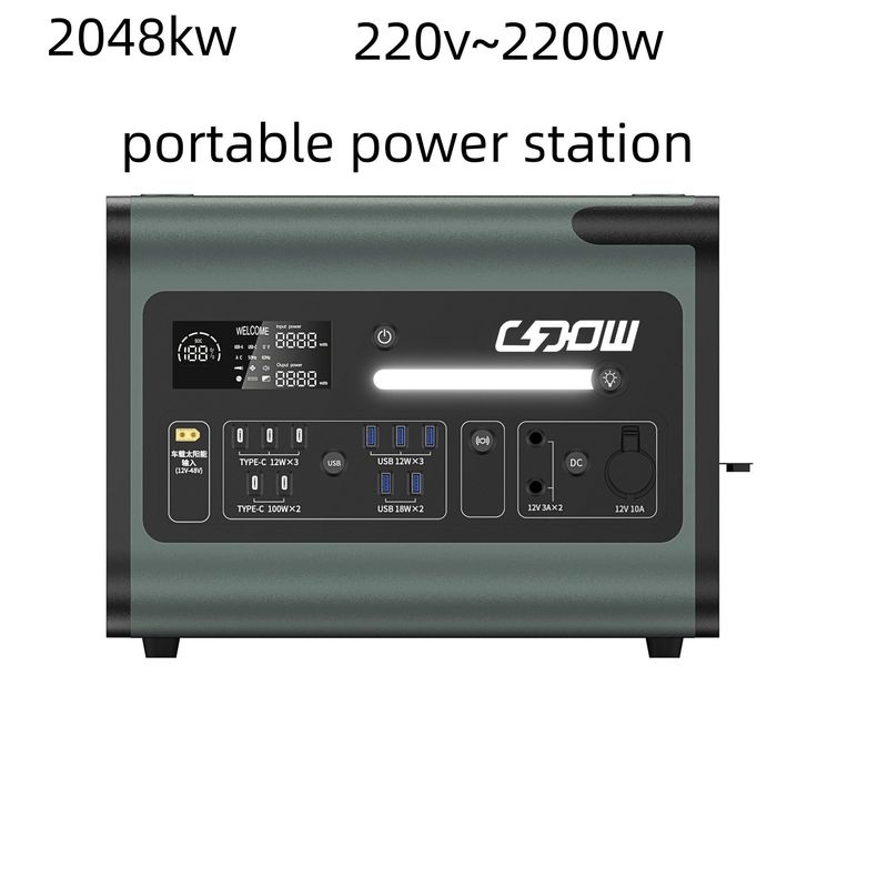 405*275*303 mm Luz de campamento y tesoro de carga en una central eléctrica portátil