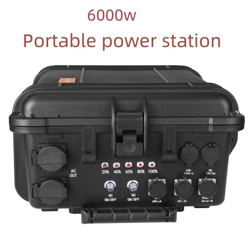Sistema portátil de almacenamiento de energía solar de 3000W 4000W 5000W 6000W Batería de litio ternaria de 42 kg