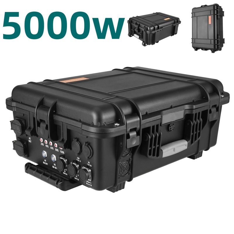 Generador solar de vivienda a prueba de fuego con 8000W de potencia máxima y salida máxima de 18W USB/tipo-C