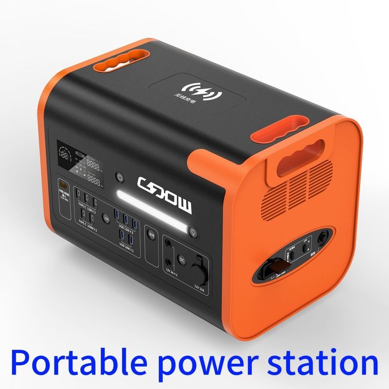 Fuente de alimentación móvil recargable de tipo C Estación solar de 2200 W para teléfonos móviles portátiles