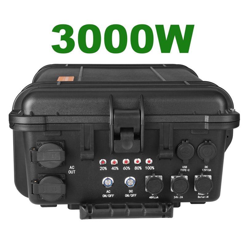 LT-30 Fuente de energía solar portátil de 3000wh para generadores de emergencia exteriores
