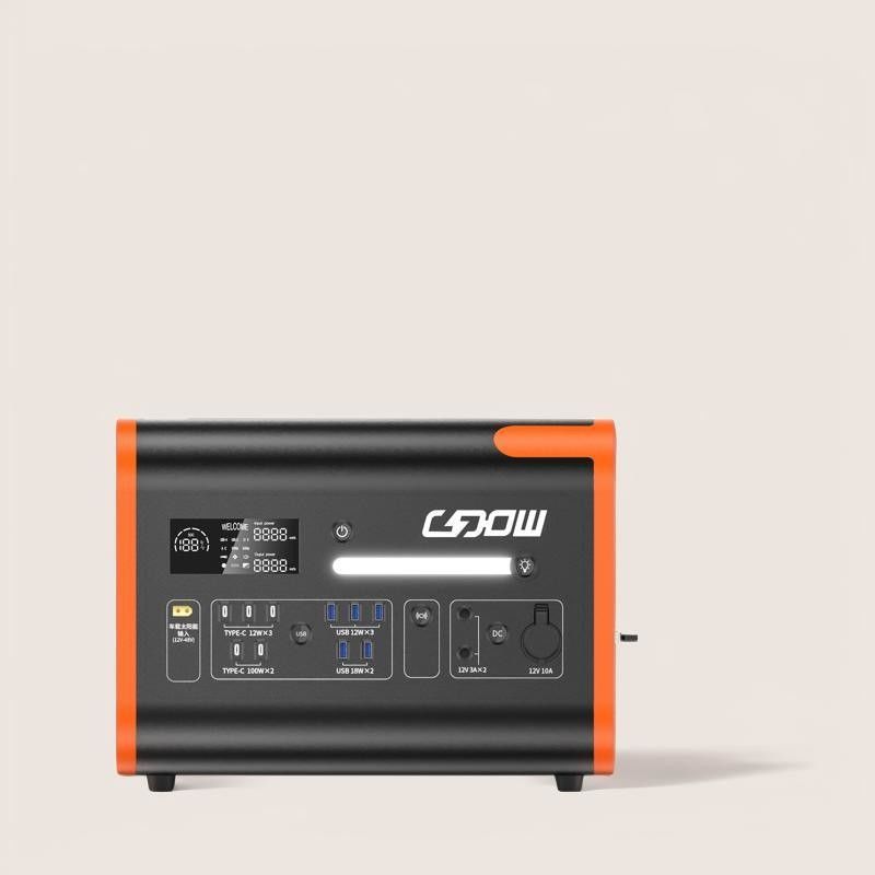 Generador solar portátil con batería LiFePO4 con salida y panel tipo-C 3*18W/2*100W