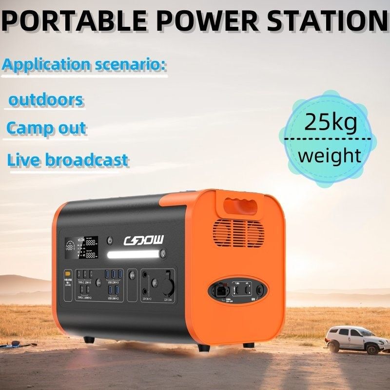 Batería portátil de litio hierro fosfato de 600W 1800W 2000W para la central eólica solar