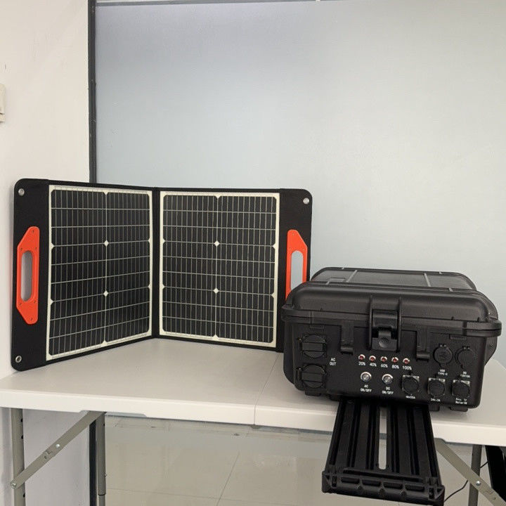 Estación de energía solar móvil de emergencia de 4000W con USB/tipo-C de 18W máximo y de larga duración