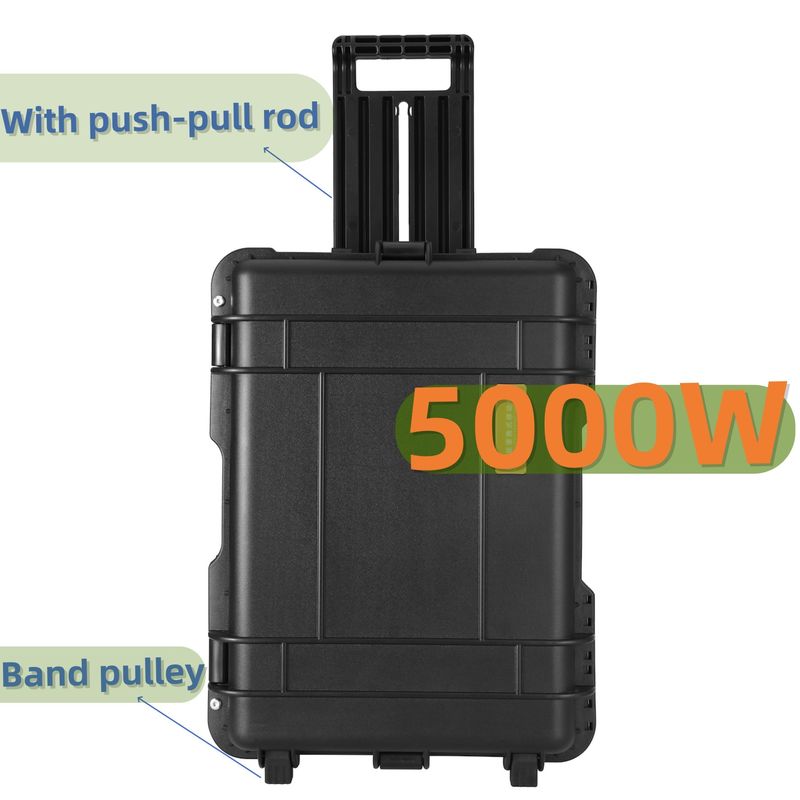 Generador solar de potencia máxima de 8000W para acampar Almacenamiento de energía portátil y personalización