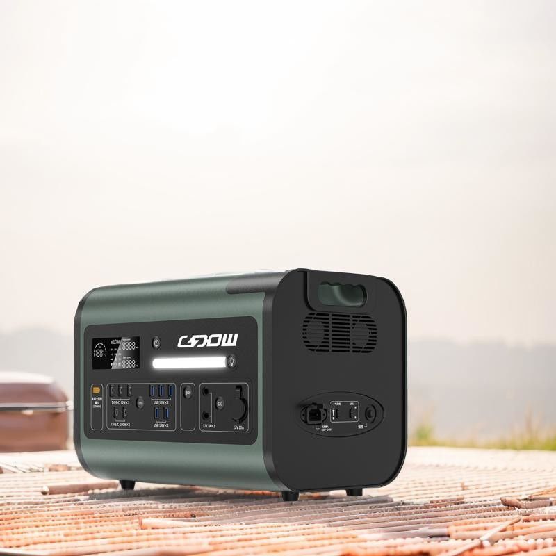 Carga inalámbrica 15W 1000W 2200W Estación de energía portátil para acampar de emergencia al aire libre