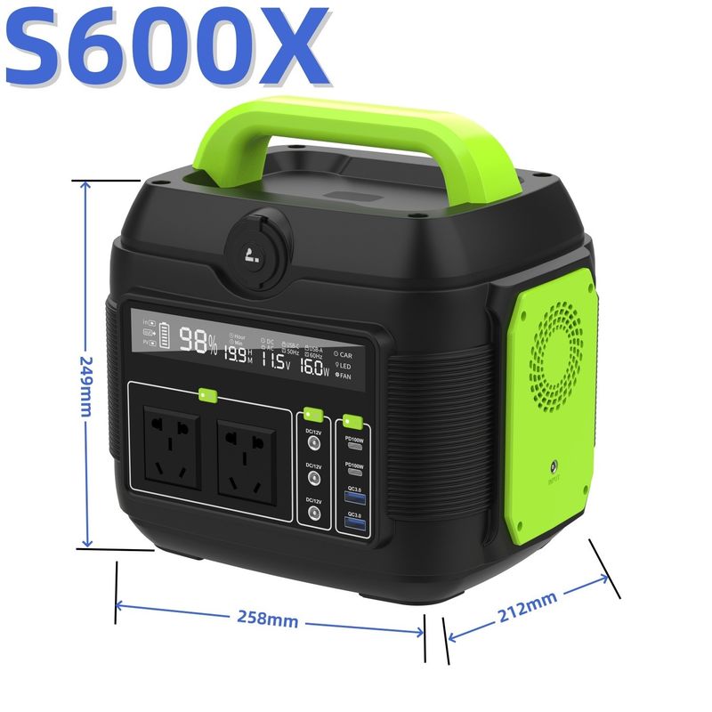 Banco de energía portátil Direct Camping Cargador solar Estación de energía de litio USB DC AC Salida 110V 220V 600W