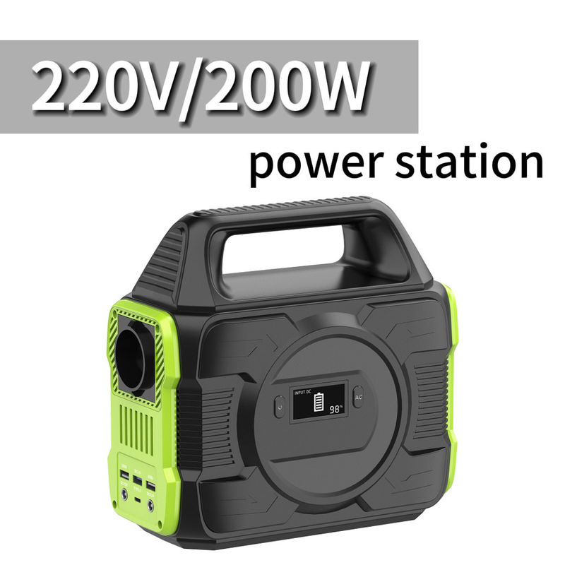 Generador solar portátil de tipo C de entrada/salida 5V/2.4A de 200 W con salida de CA de onda modificada