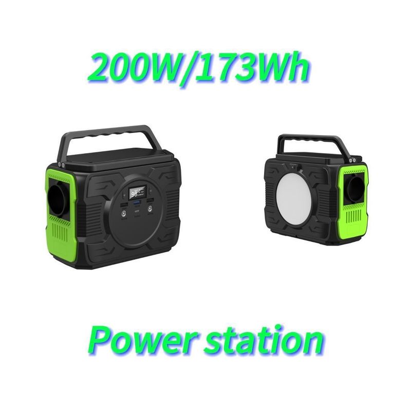 Estación de energía de emergencia de almacenamiento de energía de salida de corriente alterna de onda modificada de 200W para exteriores móviles