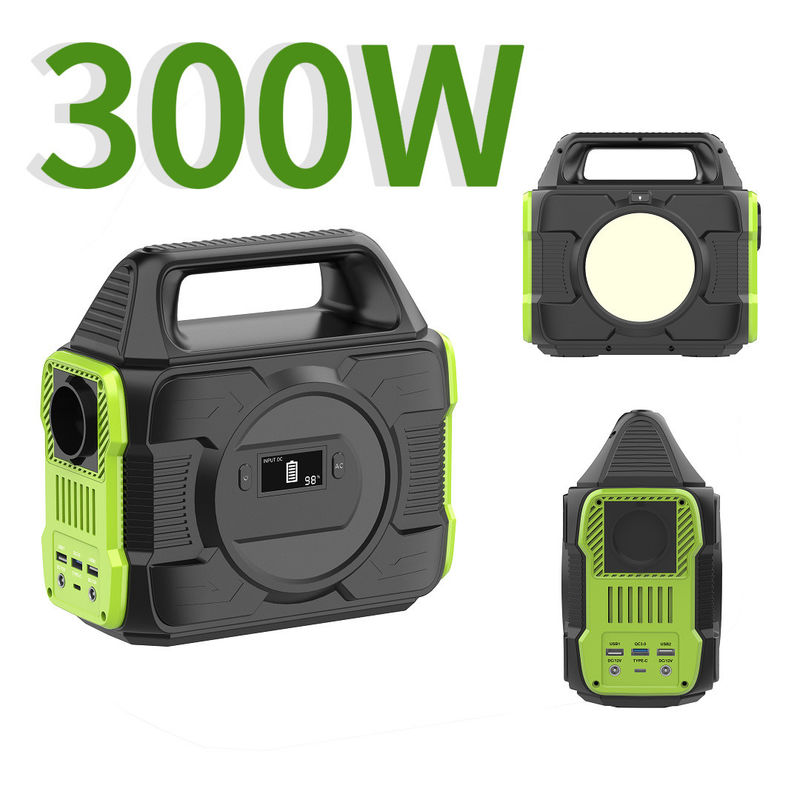Banco de energía de carga solar de 300W 600W para uso exterior con MPPT y batería de litio