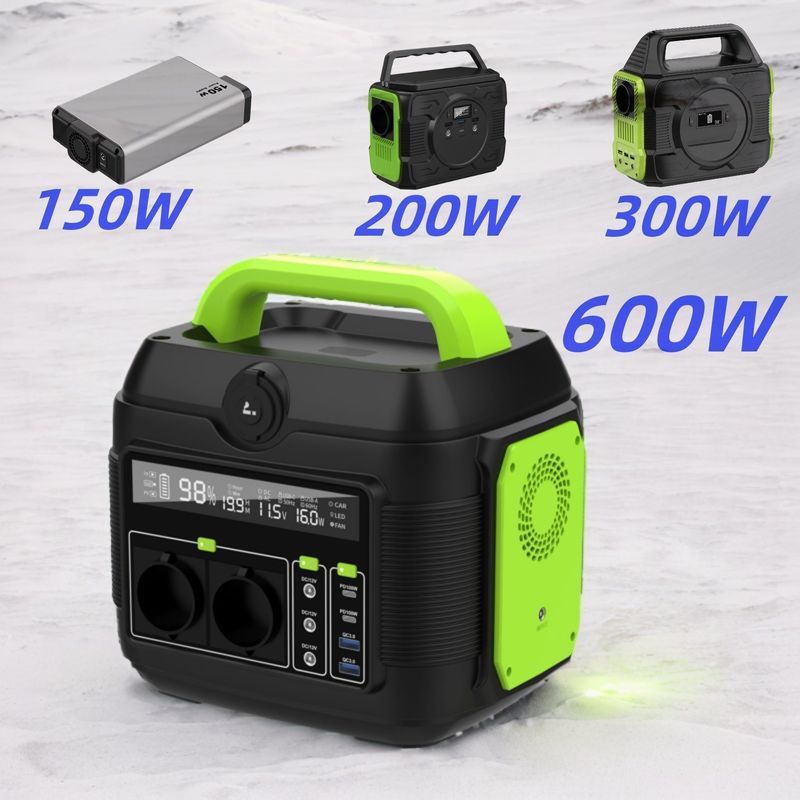 Personalización Estación eléctrica de almacenamiento de energía solar portátil de 600W con pantalla LCD