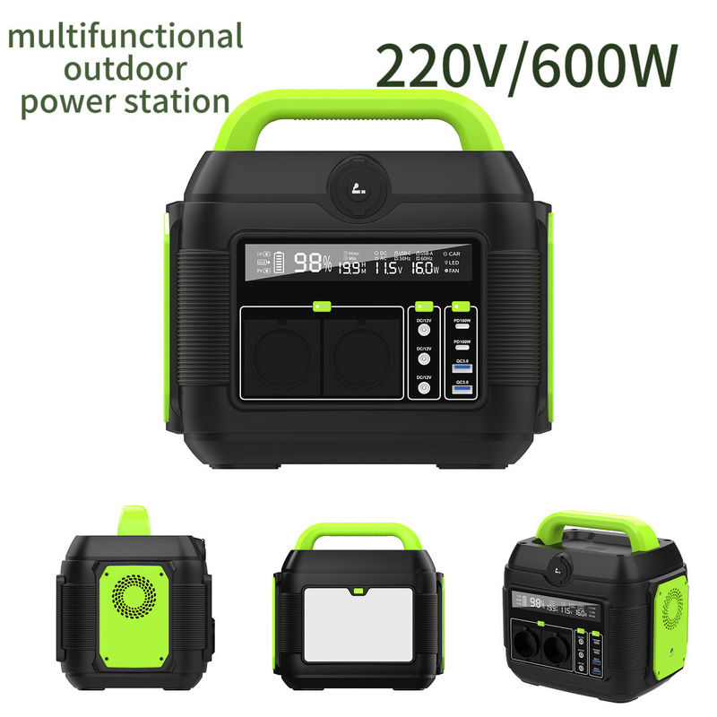 Energía solar al aire libre Almacenamiento de energía Banco de energía móvil portátil Batería de iones de litio 576wh