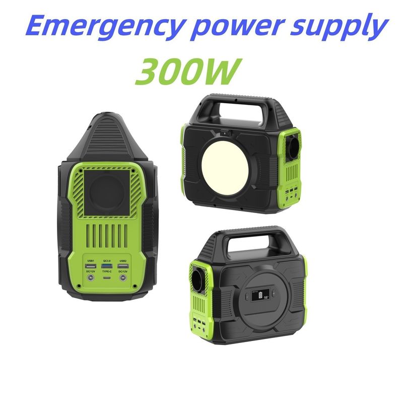 Puede no ser removible Estación de energía de emergencia portátil de 300W con pantalla de cristal líquido