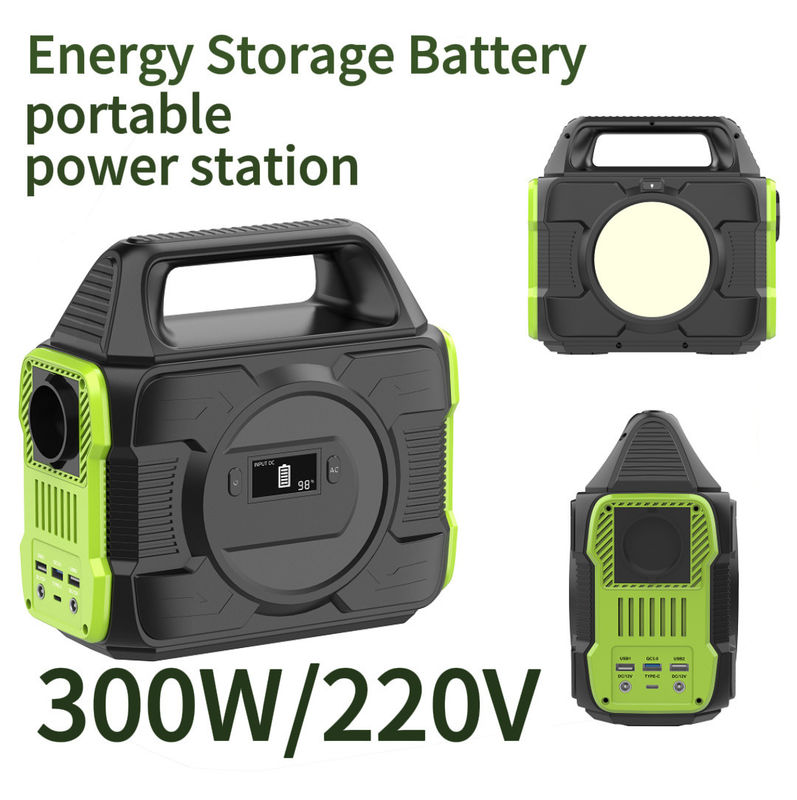 Banco de energía solar portátil 300W Mini Off Grid Sistema de energía solar con batería de litio