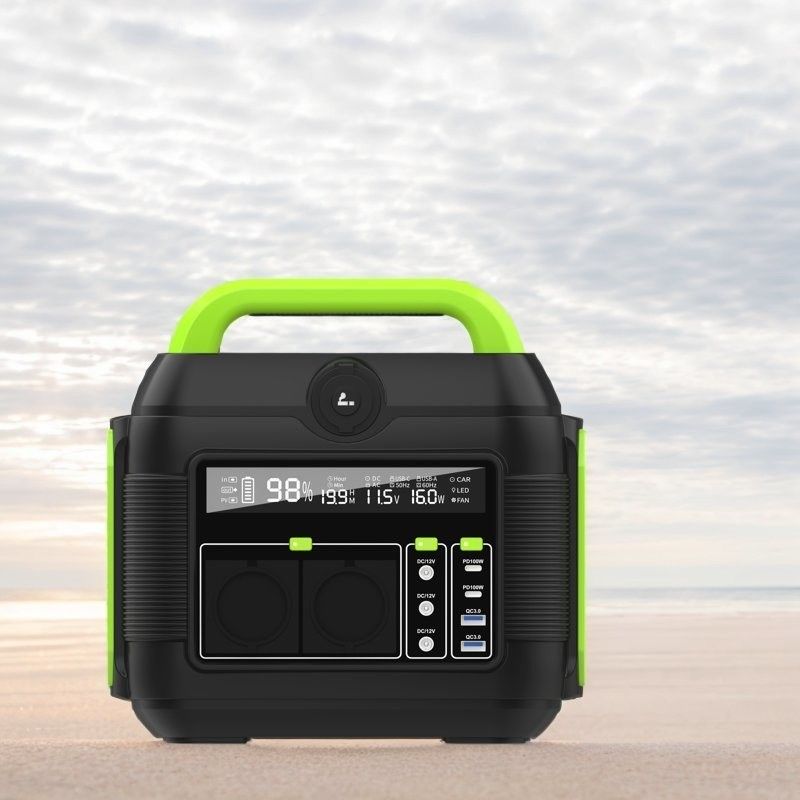 Generador de emergencia portátil de carga rápida de 600W con almacenamiento de energía de 100W