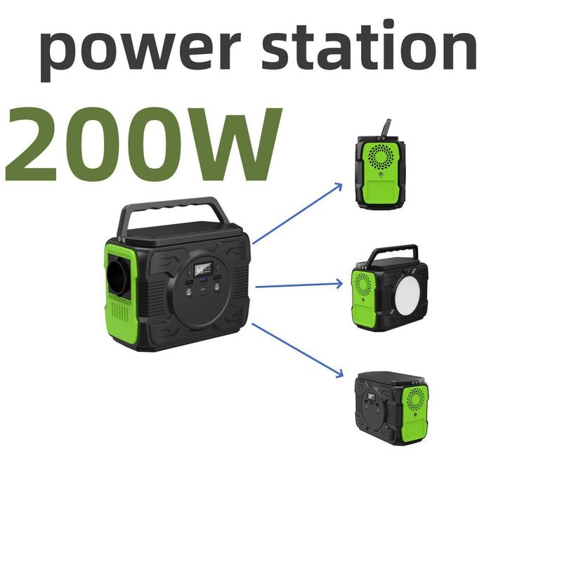 Generador de almacenamiento de energía solar de 200W de energía móvil portátil caliente para balcón de emergencia RV