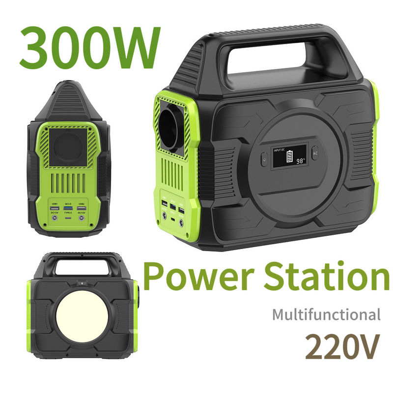 300W de emergencia de energía de acampada Batería de litio Estación de energía portátil con nosotros enchufe de CA