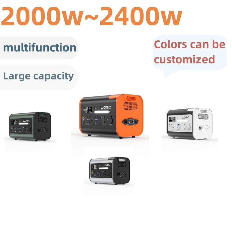 Generadores solares portátiles de 25 kg para el exterior 2000W/2200W/2400W Frecuencia de salida 50/60Hz