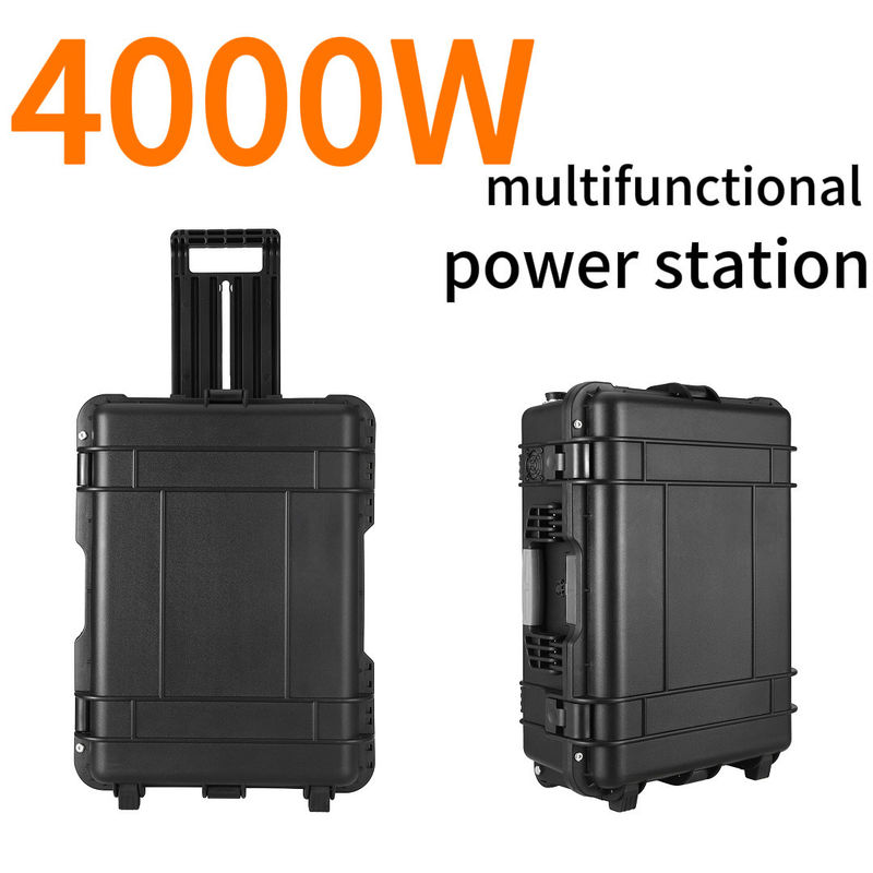 AC Pure Sine Wave Output Waveform 4000W Estación de energía portátil 220V con personalización