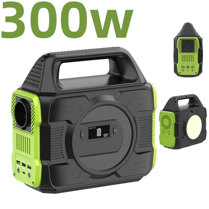Un Acampada al aire libre 200W/300W/600W Generador portátil de central eléctrica de almacenamiento de energía solar