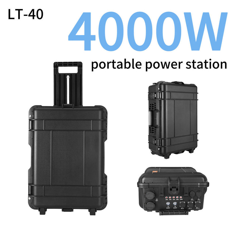 Sistema de energía solar para el hogar exterior más seguro de 4000W con UPS y respaldo de litio de 110V 220V AC