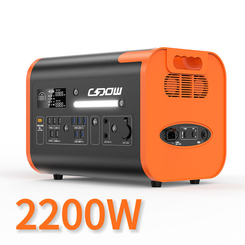 800W Max Car y carga solar 2000W Estación de carga rápida de alta capacidad Banco de energía