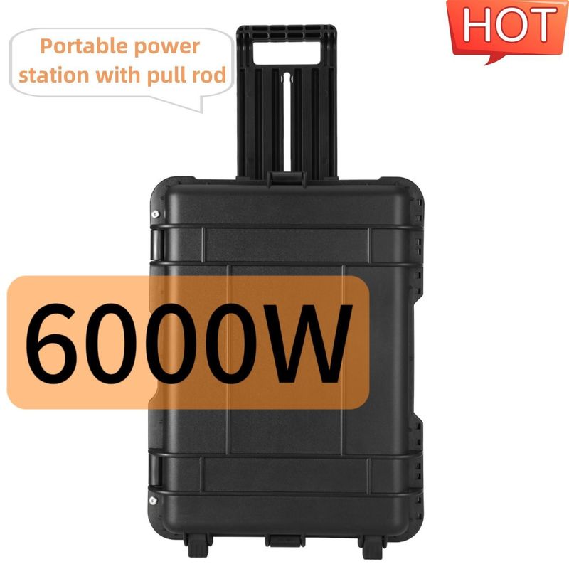 Generador solar portátil multifuncional al aire libre de 6000W con corriente de salida de CA de 15A máximo