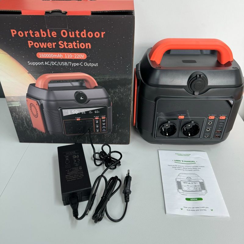 576wh Capacidad Generador de almacenamiento de energía solar para camping familiar y energía móvil de RV
