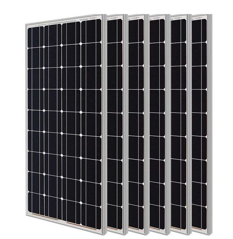 Modulo fotovoltaico de silicio monocristalino de 100 W 280 W con marco de aluminio, sin mantenimiento durante 25 años