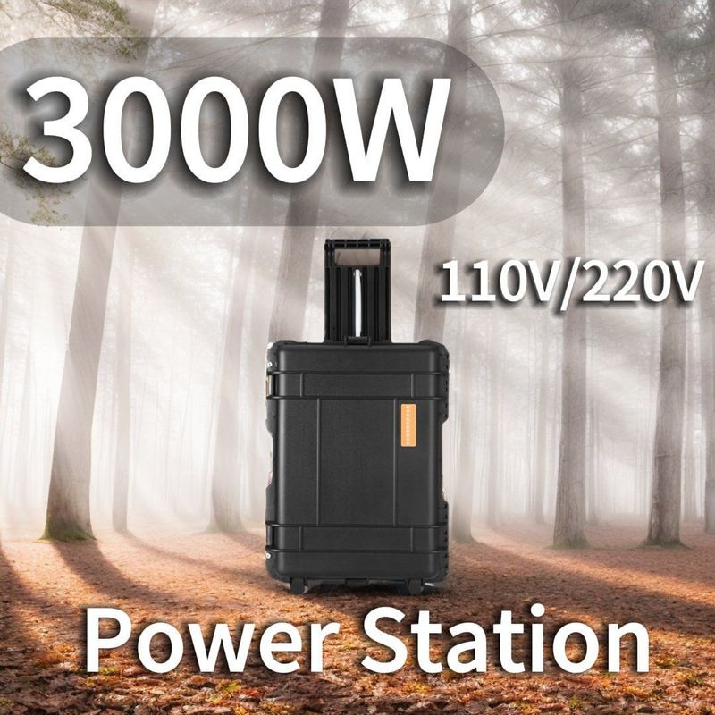 LT-30 Estación eléctrica portátil al aire libre 3000W con varillas retráctiles y batería LiFePO4