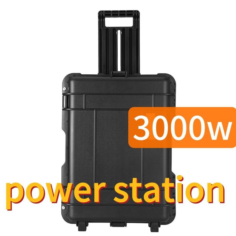 Estación eléctrica de almacenamiento de energía portátil de 3000W Negro personalizable CE.Un38.3 Certificado