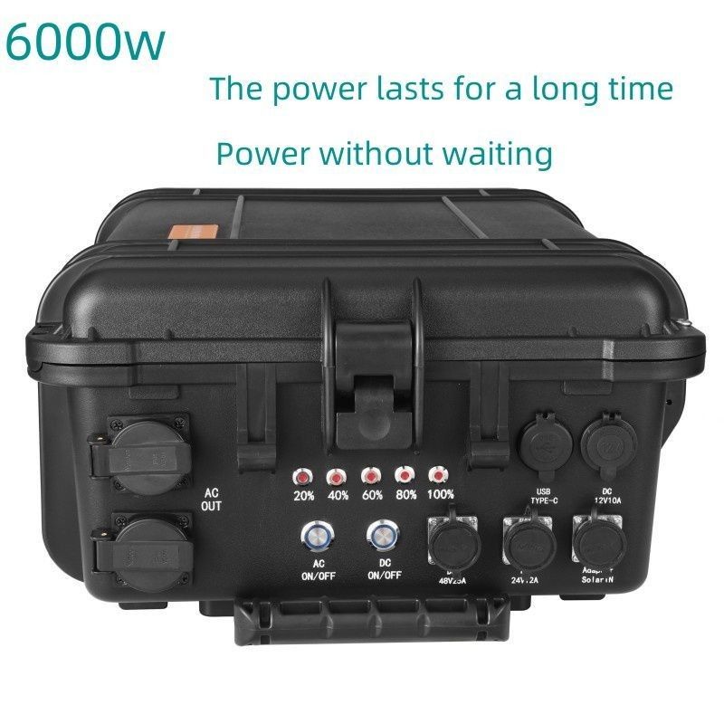 AC Pure Sine Wave Output Batería de litio ternario generador solar portátil para exteriores