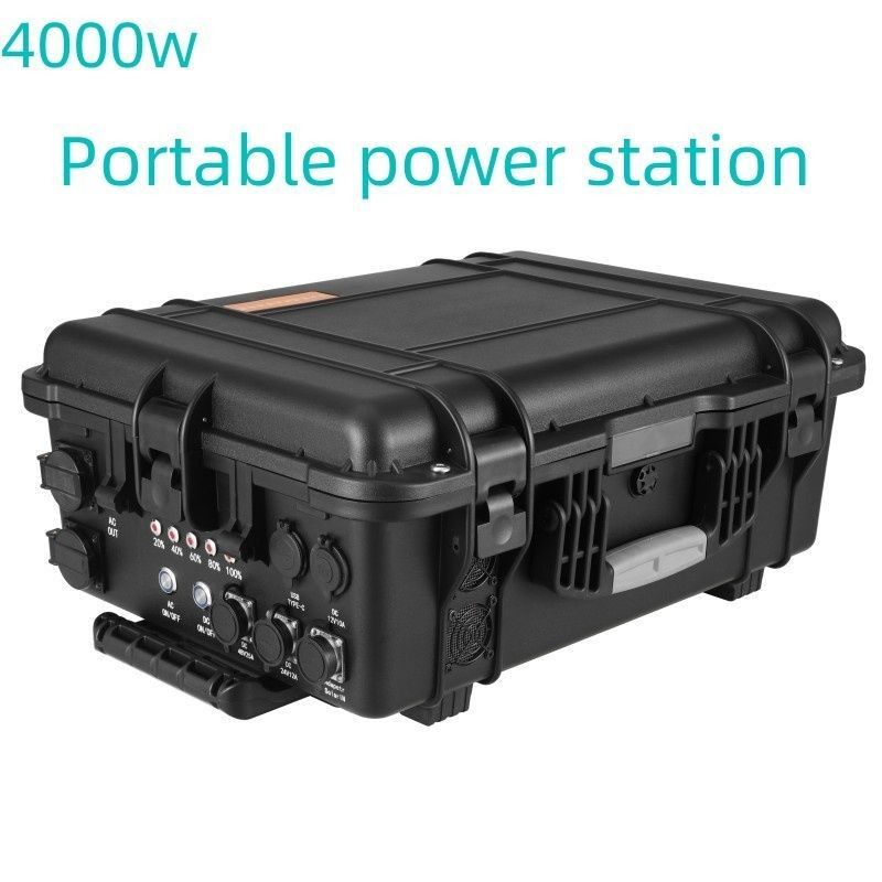 LT-40 Estación de energía portátil de 4000W 110V/220V Pico 4400W para emergencias de viaje al aire libre